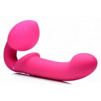 „G -pulse“ vibruojantis dildo su nuotolinio valdymo pultu - rausvas