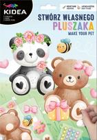 Kidea Lipdukai "sukurk Savo Augintinį" - Meškutis, Vienaragis, Panda, Triušis