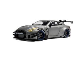Diecast Modelis Solido S1805815 Nissan Gt-R (R35) W/ Liberty Walk Body Kit 2.0 Silver 2023 1/18