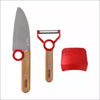 Opinel vaikiškas virtuvės rinkinys "Le Petit Chef" raudonas