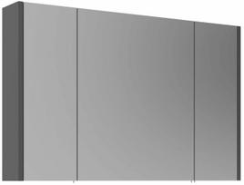 Pakabinama vonios spintelė su veidrodžiu Kalune Design Arno, antracito pilka sp., 16 cm x 100 cm x 66 cm