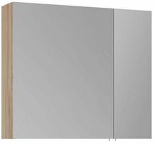 Pakabinama vonios spintelė su veidrodžiu Kalune Design Side, ąžuolo sp., 16 cm x 79 cm x 66 cm