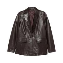 Odinė striukė moterims, Ruda, Leather jacket