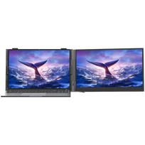 BLACKVIEW Portable monitor SCM6 Single Screen 14-inch 1920x1080 16:9 LCD 60Hz IPS 178 USB-C 3.1x3 for 13-17.3 inch laptops 332x207x15.6mm Grey Black
