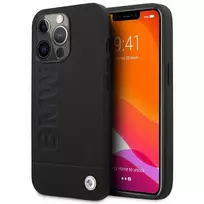 BMW Case BMHMP14LSLLBK iPhone 14 Pro 6.1" black|black hardcase Signature Logo Imprint MagSafe