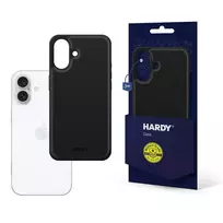 3mk Protection 3mk Hardy Silky Leather phone case with MagSafe support for iPhone 16 Plus black