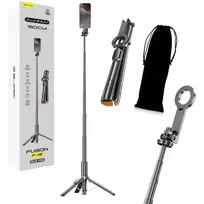 Blavec Selfie Stick Aluminium Fusion P-12 MagSafe Auto Pop Tripod + Remote Control 1.60 Meters (SSFP12-MTRAPB160) Black