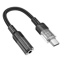 Hoco AUX USB C to 3.5 mm Jack Adapter 0.15 m LS37 transparent black