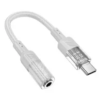 Hoco AUX USB C to 3.5 mm Jack Adapter 0.15 m LS37 transparent gray