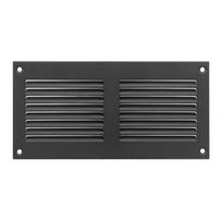 Ventiliacijos grotelės 200X100 MR2010A, metalinės, antracito