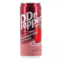 Gazuotas gaivusis gėrimas DR.PEPPER Strawberry & Cream , 330 ml