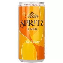 Gazuotas nealkoholinis aromatizuotas vyno kokteilis ALITA Spritz Classic 0,2L