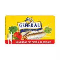 Sardinės pomidorų padaže GENERAL 120 g