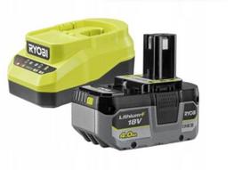Akumuliatoriaus ir kroviklio rinkinys RYOBI RC18120A-140X, 18 V, 4,0 Ah Li-ion