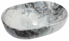 Praustuvas INVENA KORFU, 60 x 42 cm, tamsaus marmuro sp.
