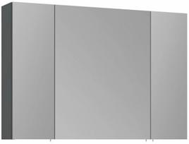 Pakabinama vonios spintelė su veidrodžiu Kalune Design Side, matinė antracito sp., 16 cm x 100 cm x 66 cm