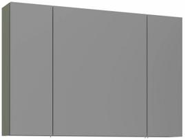Pakabinama vonios spintelė su veidrodžiu Kalune Design Bari, matinė žalia sp., 16 cm x 97 cm x 66 cm