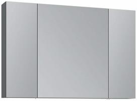 Pakabinama vonios spintelė su veidrodžiu Kalune Design Nuvola, antracito sp., 16 cm x 97 cm x 66 cm