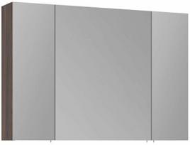 Pakabinama vonios spintelė su veidrodžiu Kalune Design Side, riešuto sp., 16 cm x 100 cm x 66 cm