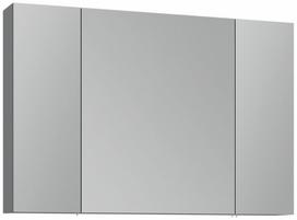Pakabinama vonios spintelė su veidrodžiu Kalune Design Nuvola, pilka sp., 16 cm x 97 cm x 66 cm