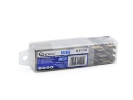 Metalo grąžtų rinkinys Geko G37100, metalas, hss, cilindrinis, 10 mm x 21 cm