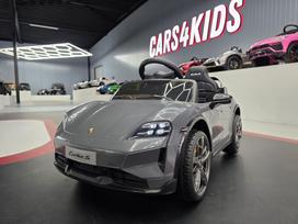 Electric children's car Porsche Taycan 1 person 12 volt grey