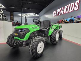 Children's tractor 24 volt with trailer RC green
