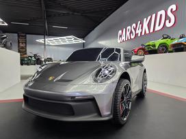 Porsche 911 24 volt GT3 ride on car metallic gray
