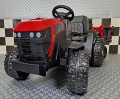 Electric children's tractor Farmer 12 volt red with RC