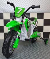Children's dirt bike 12 volt green