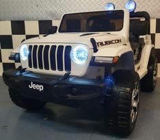 Jeep Wrangler children's car 12 volt 4 wheel drive RC White