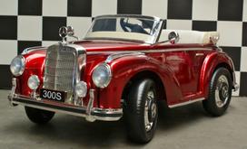 Mercedes 300S battery children's car 12 volt metallic red