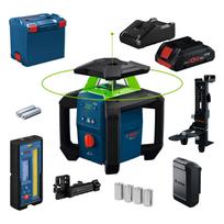 Bosch rotacinis lazeris GRL18V-4-34CVG + WM 5 sieninis laikiklis