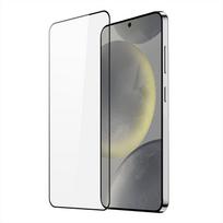 3D Dux Ducis lenktas stiklas Samsung S24 - su juodu rėmeliu