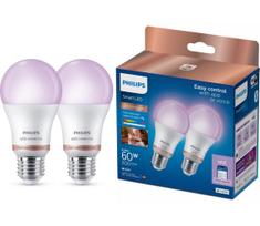 Komplektas (2 vnt.) LED dimeriuojamos lemputės Philips SMART A60 E27/8,5W/230V 2200-6500K