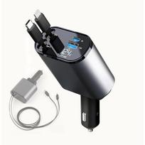 Automobilio žiebtuvėlio 4-in-1 telefono kroviklis, bendras galingumas 120W C1