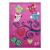 Kilimas vidaus Ayyildiz Kids Owls, įvairių spalvų/violetinė sp., 170 cm x 120 cm