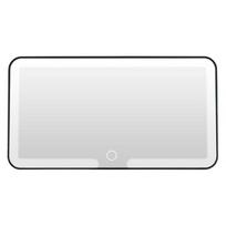 Car Sun Visor with Vanity Mirror Light 3 Touch Modes Dimmable Control Rechargeable juoda