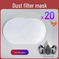 6200 Gas Mask for Spray Painting & Chemical Protection: Dual-Filter Anti-Dust & Poison 20 pieces of filter cotton