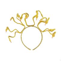 Medūzos galvos juosta, gyvatės plaukų aksesuarai moterims ir mergaitėms, puošmenų reikmenys, tiara, galvos apdangalas, reivas earthy gold
