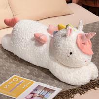 Cute soft lying unicorn throw pillow plush toy doll unicorn doll children soothing doll 60cm（0.6kg）