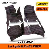 Automobilio grindų kilimėliai, skirti Lynk & Co 01 PHEV - Automobilio pėdų kilimėliai Automobilio kiliminė danga Interjero aksesuarai FLOOR-BLACK-BLACK