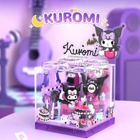 AREA-X Sanrio serija Kuromi Hellokitty Cinnamoroll Statybiniai blokeliai MOC Kūrybingi namo papuošalai Modeliniai plytos Žaislai Suaugusiųjų dovanoms with box