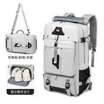 SPACEXPERT Convertible Outdoor Travel Bag 60L pilka spalva