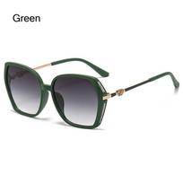 Luxurious UV Protective Women's Rhinestone Shades Oversized Street Shooting Vintage Retro Sun Eyeglasses Oversized Frame Sunglasses