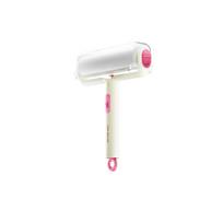 Reusable Lint Roller with Self-Cleaning Base Multi-Purpose Fabric Hair Remover for Clothes Bedding Upholstery Pet Hair and Dust Removal Tool one size rožinė