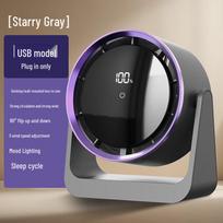 Kailiya Mini USB Desk Fan with LED Lamp
