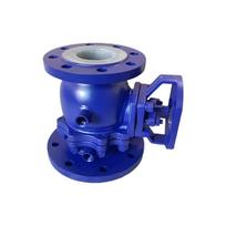 Manual Lined Ball Valve, Cast Steel, DN50 PN16