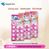 Kobayashi Peach Scented Toilet & Drain Cleaning Tablets