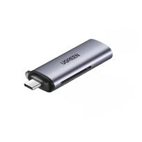 Ugreen USB/Type-C 3.0 Dual Slot Card Reader pilka